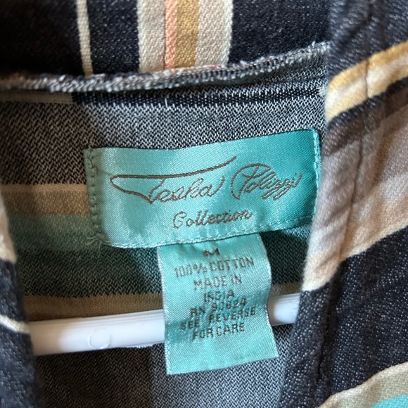 Striped Multicolor Open Front Jacket - Picture 2 of 3